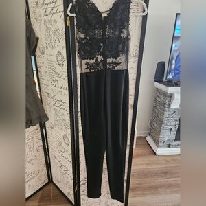 Elegant Black Lace Jumpsuit